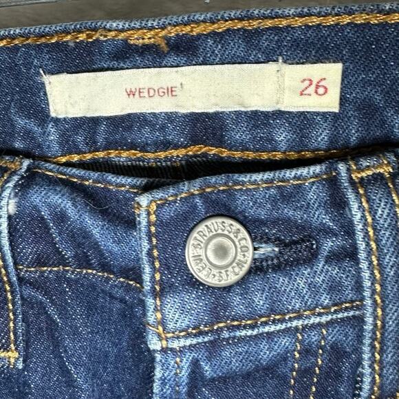 Levi’s Wedgie Premium Jeans Big E Sz 26 - Picture 8 of 8